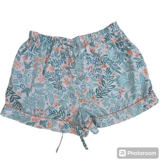 Joie Green Tropical Floral Pajama Lounge Set - M - Picture 6 of 9